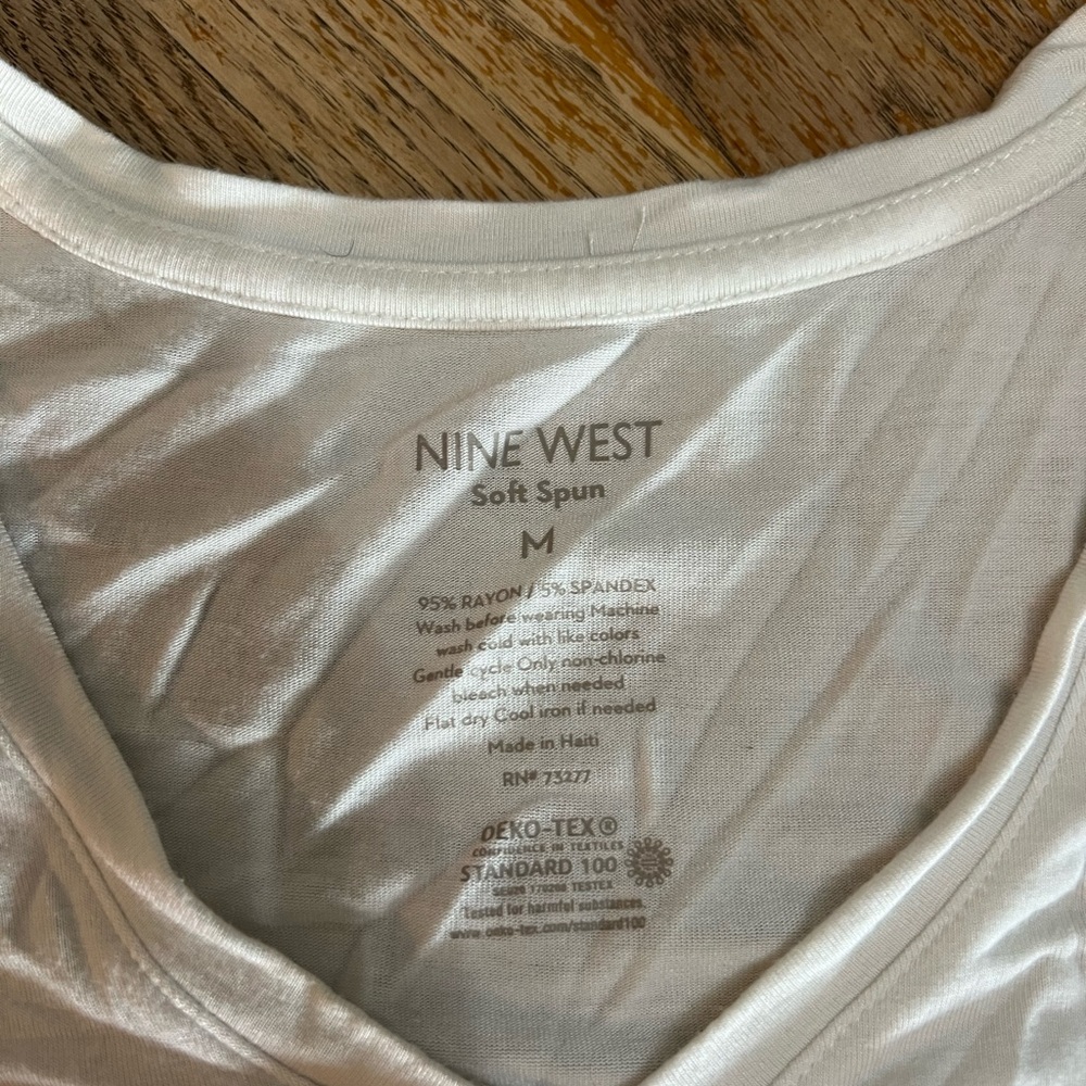 Nine West Soft Spun Cream Sleepwear Top